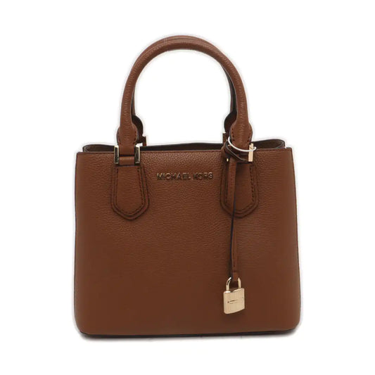 MICHAEL KORS Tote bag Brown Cowhide Embossed Single Shoulder Bag Tote Bag Crossbody Bag Golden hardware Removable shoulder strap-(SKU)-935890394