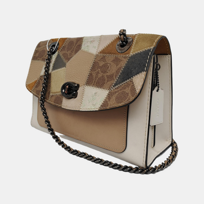 COACH PARKER 26 Multicolor Cowhide Monogrammed Single Shoulder Bag Crossbody Ruthenium color hardware-(SKU)-939954469