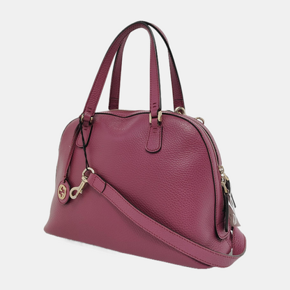 GUCCI Purple leather single shoulder bag crossbody handbag Golden hardware Removable shoulder strap-(SKU)-945084262