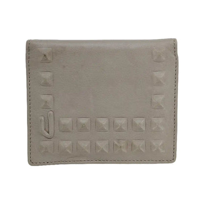 DIESEL Gray Leather Embossed Wallet-(SKU)-940934101