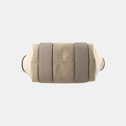 LOEWE Beige Canvas Single Shoulder Bag Handbag Golden hardware-(SKU)-14006993