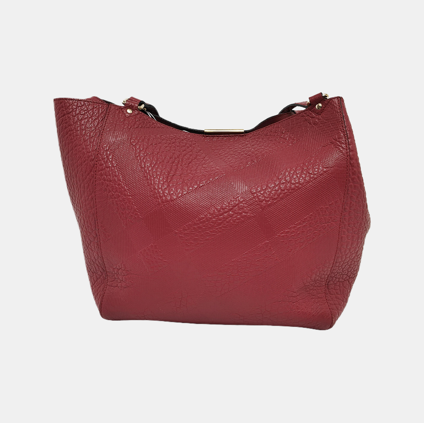 BURBERRY Tote bag Small size Red Calf Leather Crossbody Shoulder Bag Tote Golden hardware Sub-bag-(SKU)-939898736