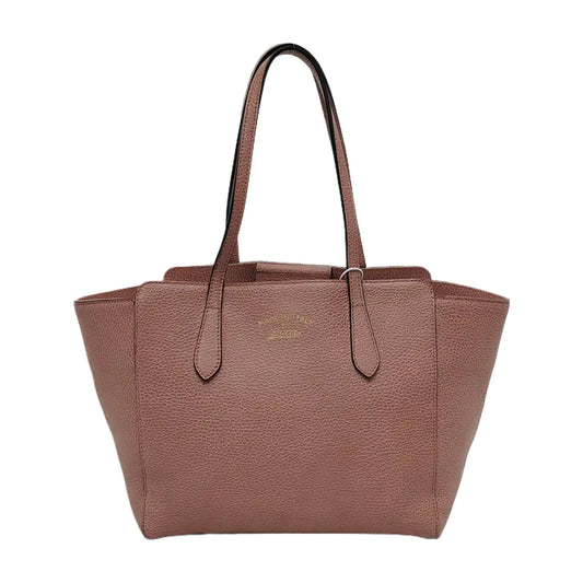 GUCCI Swing Small size Pink Cowhide Single Shoulder Bag Tote Golden hardware-(SKU)-944557844