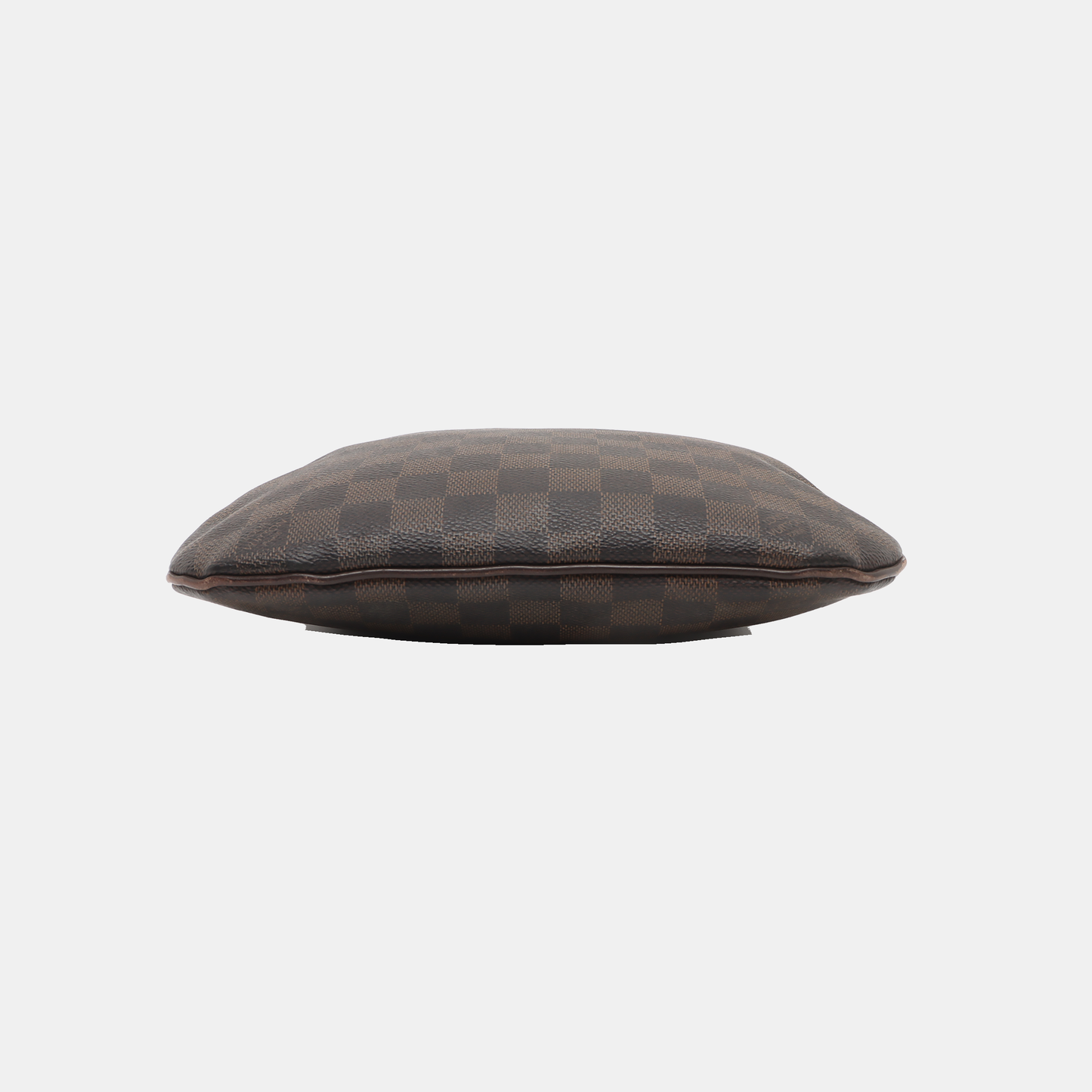 LOUIS VUITTON Brown Coated Canvas Checkered Single Shoulder Bag Crossbody Golden hardware-(SKU)-928779236
