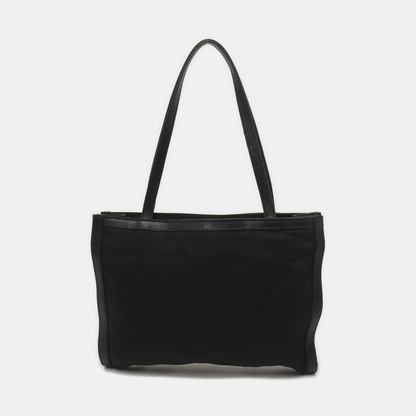 FERRAGAMO Tote bag Black Fabric Single Shoulder Bag Golden hardware-(SKU)-935409677