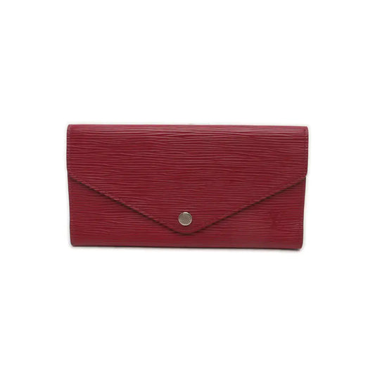 LOUIS VUITTON JOSÉPHINE 紫红色EPI牛皮水波纹钱包 Silver Hardware-(SKU)-935687162