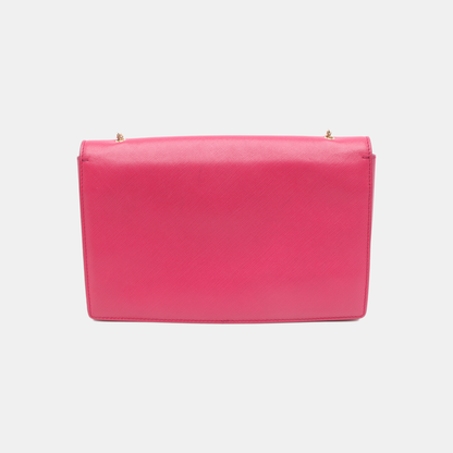 FERRAGAMO Ginny Pink Cowhide Embossed Single Shoulder Bag Crossbody Golden hardware-(SKU)-13042501