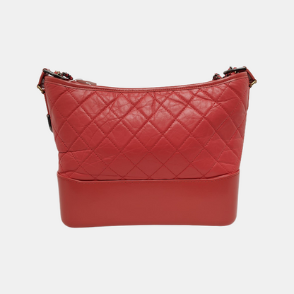 CHANEL GABRIELLE Medium Orange Calfskin Quilted Pattern Gabby Bag Crossbody Shoulder Bag Sling Bag Gold Silver Ruthenium Hardware 27 Clasp Removable Strap-(SKU)-945856539