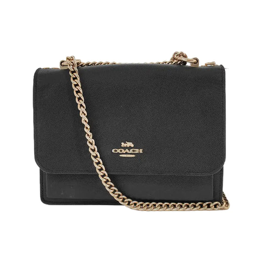 COACH KLARE Black Leather Crossbody Bag Single Shoulder Bag Golden hardware-(SKU)-944003825
