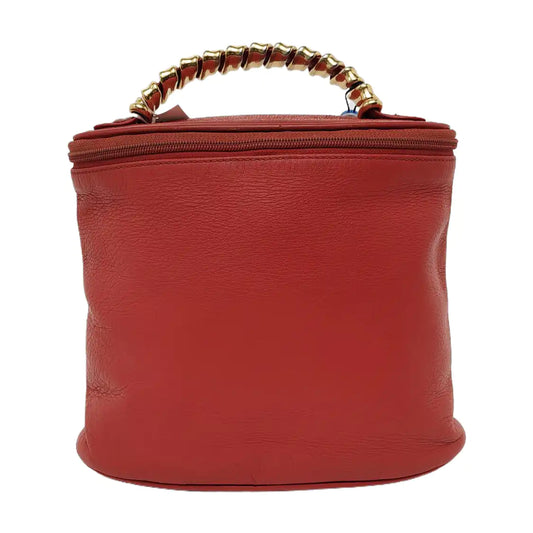 LOEWE Velazquez Orange Red Cowhide Tote Bag Golden hardware-(SKU)-941127614