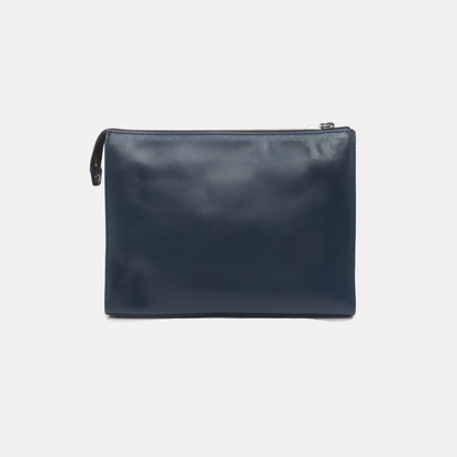 FENDI Monster Dark Blue Cowhide Mini Monster Patchwork Handbag Silver Hardware-(SKU)-937769210
