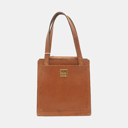 YSL Tote bag Brown Leather Handbag Golden hardware-(SKU)-939231037