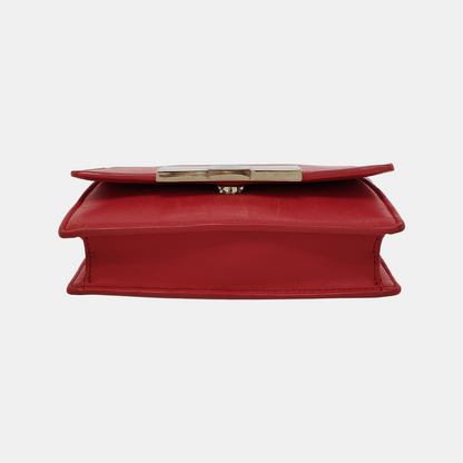 Kate Spade Red Leather Single Shoulder Bag Crossbody Bag Golden hardware Removable shoulder strap-(SKU)-941435596