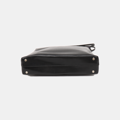 GIVENCHY Black Cowhide Embossed Single Shoulder Bag Silver Hardware-(SKU)-938647066