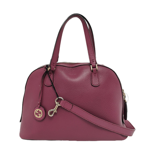 GUCCI Purple leather single shoulder bag crossbody handbag Golden hardware Removable shoulder strap-(SKU)-945084262