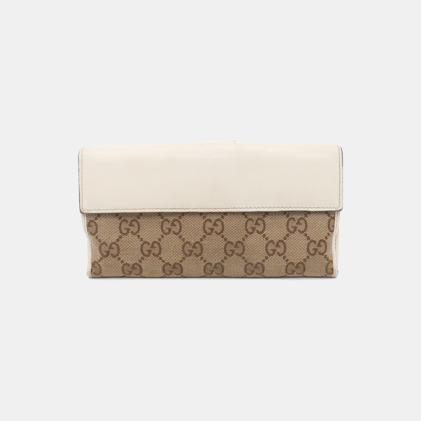 GUCCI Lovely Khaki Canvas Monogrammed Coin Purse Golden hardware-(SKU)-928591685