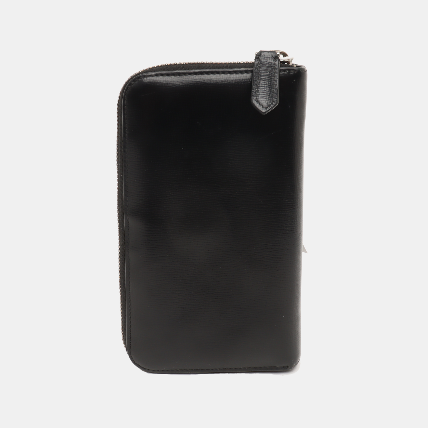 BURBERRY Black Cowhide Wallet Silver Hardware-(SKU)-938007863