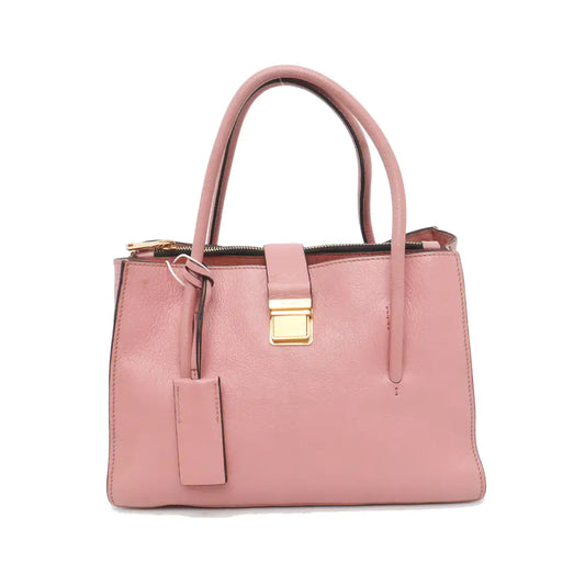 Miu Miu Pink Cowhide Sling Bag Tote Bag Golden hardware Removable shoulder strap-(SKU)-930663489