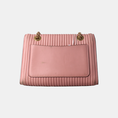 COACH PARKER 26 Pink Leather Stud Quilted Crossbody Shoulder Bag Golden hardware-(SKU)-929655469