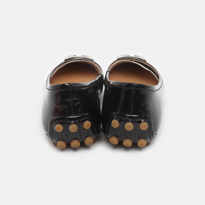 COACH 35.5code Women's Low Heel Leather Shoes Black Spring-(SKU)-14477491