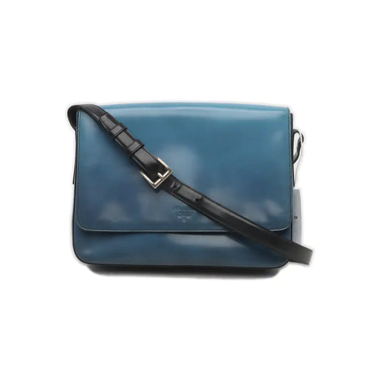 PRADA Blue cowhide single shoulder bag Silver Hardware-(SKU)-935766578