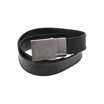 BURBERRY Multicolor Leather Buckle Men's Belt Long96cm Width3.5cm-(SKU)-940265651