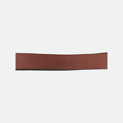 BURBERRY Black Leather Women's Belt Long110cm Width6.5cm-(SKU)-947727433