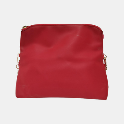 BURBERRY Red Special Material Studs Patchwork Shoulder Bag Crossbody Bag Handbag Golden hardware-(SKU)-942372991