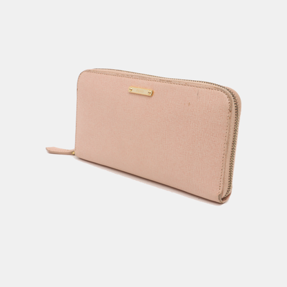 FENDI Pink Cowhide Wallet Golden hardware-(SKU)-931312334