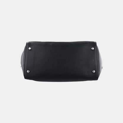 COACH PRAIRIE Black Leather Single Shoulder Bag Handbag Silver Hardware shoulder straps-(SKU)-934854540
