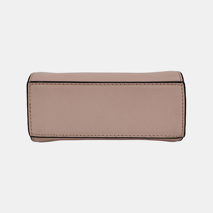 MICHAEL KORS Selma Extra Small Pink Cowhide Embossed Single Shoulder Bag Crossbody Golden hardware Removable shoulder strap-(SKU)-941505944