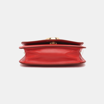 Chloé Chloé C Red Cowhide Crossbody Single Shoulder Bag Golden hardware-(SKU)-13865688