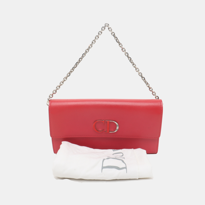 DIOR Pink Calfskin Handbag Silver Hardware Removable shoulder strap-(SKU)-937242743