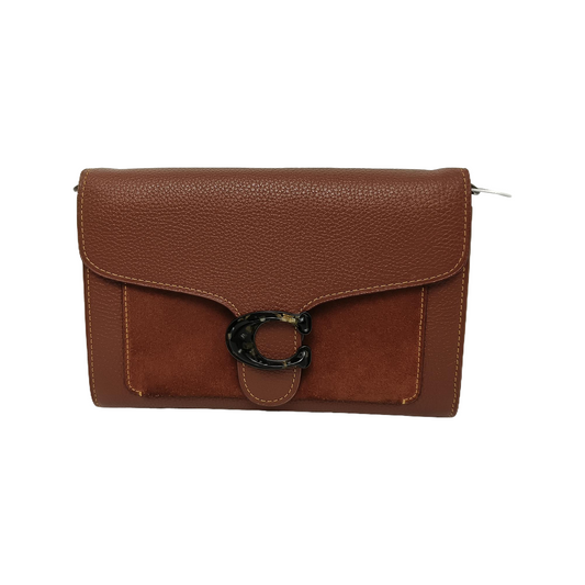 COACH TABBY Brown Leather Crossbody Single Shoulder Bag Golden hardware Vintage model Removable shoulder strap-(SKU)-940047499