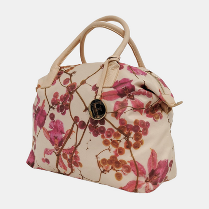 FURLA Beige fabric printed single shoulder bag Rose Gold Hardware Removable shoulder strap-(SKU)-940524679