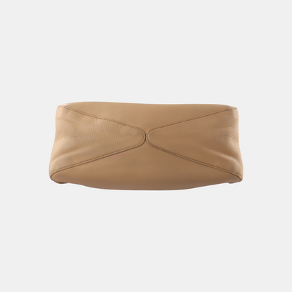 GUCCI Khaki Cowhide Braided Handbag Golden hardware-(SKU)-13379902