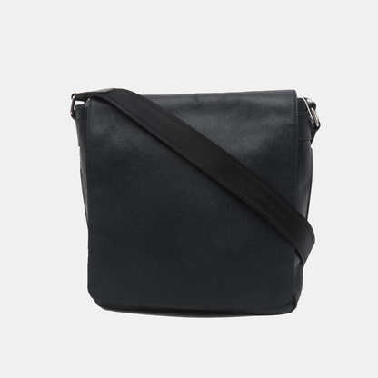 LOUIS VUITTON BOREAL Dark Blue Cowhide Single Shoulder Bag Crossbody Bag Silver Hardware-(SKU)-931854532