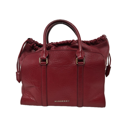BURBERRY Dinton Red Cowhide Tote Bag Golden hardware-(SKU)-944819144