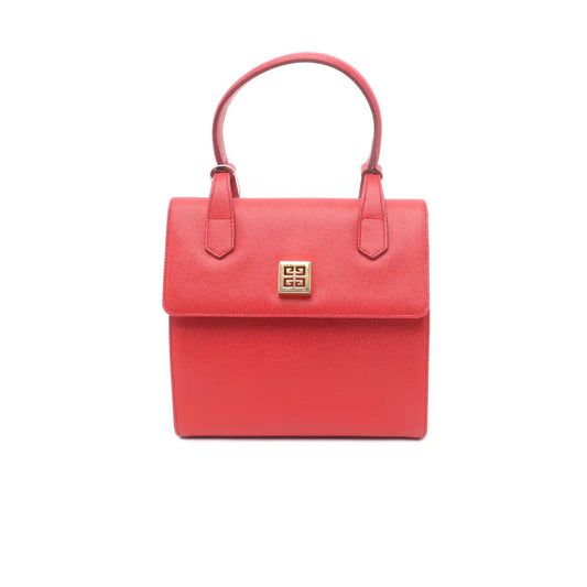 GIVENCHY Red Cowhide Tote Bag Golden hardware-(SKU)-11907280