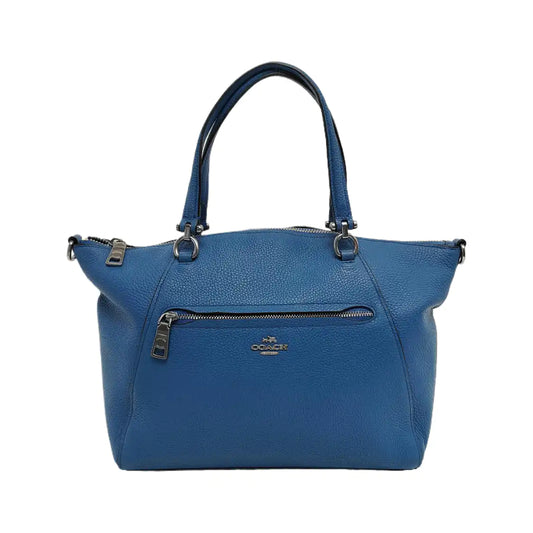 COACH ELISE Blue cowhide crossbody, handbag, shoulder bag Golden hardware Removable shoulder strap-(SKU)-941220883