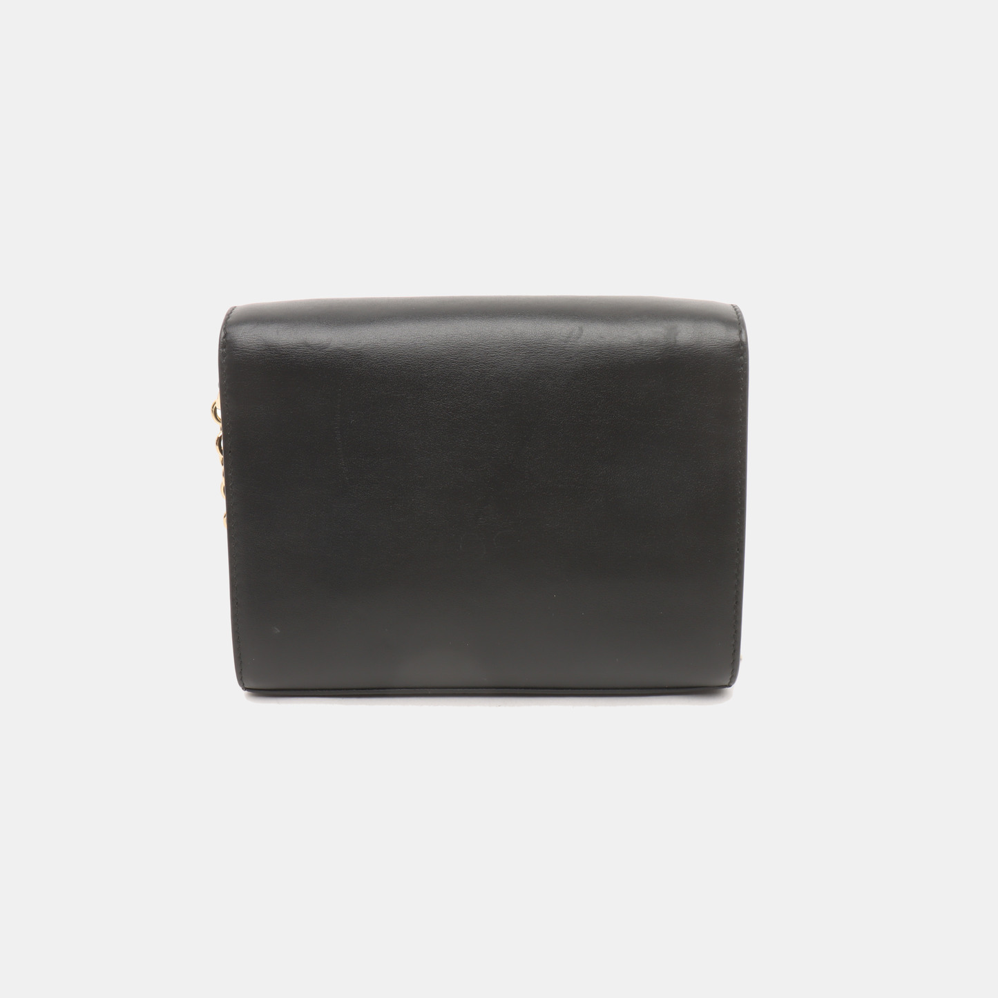FURLA Black Leather Crossbody Bag Golden hardware Removable shoulder strap-(SKU)-14470958