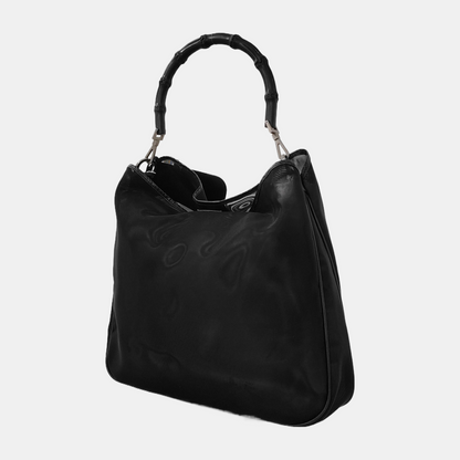 GUCCI Tote bag Black Special Material Bamboo Handle Bag Tote Bag Ruthenium color hardware Sub-bag-(SKU)-941712456