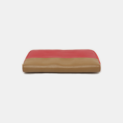 CELINE SOLO Red Leather Wallet Golden hardware-(SKU)-935679430