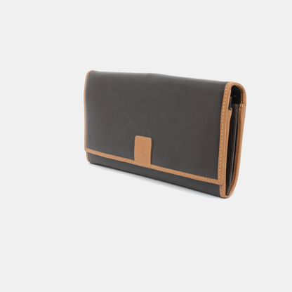 CELINE Brown Cowhide Wallet Golden hardware-(SKU)-12173292