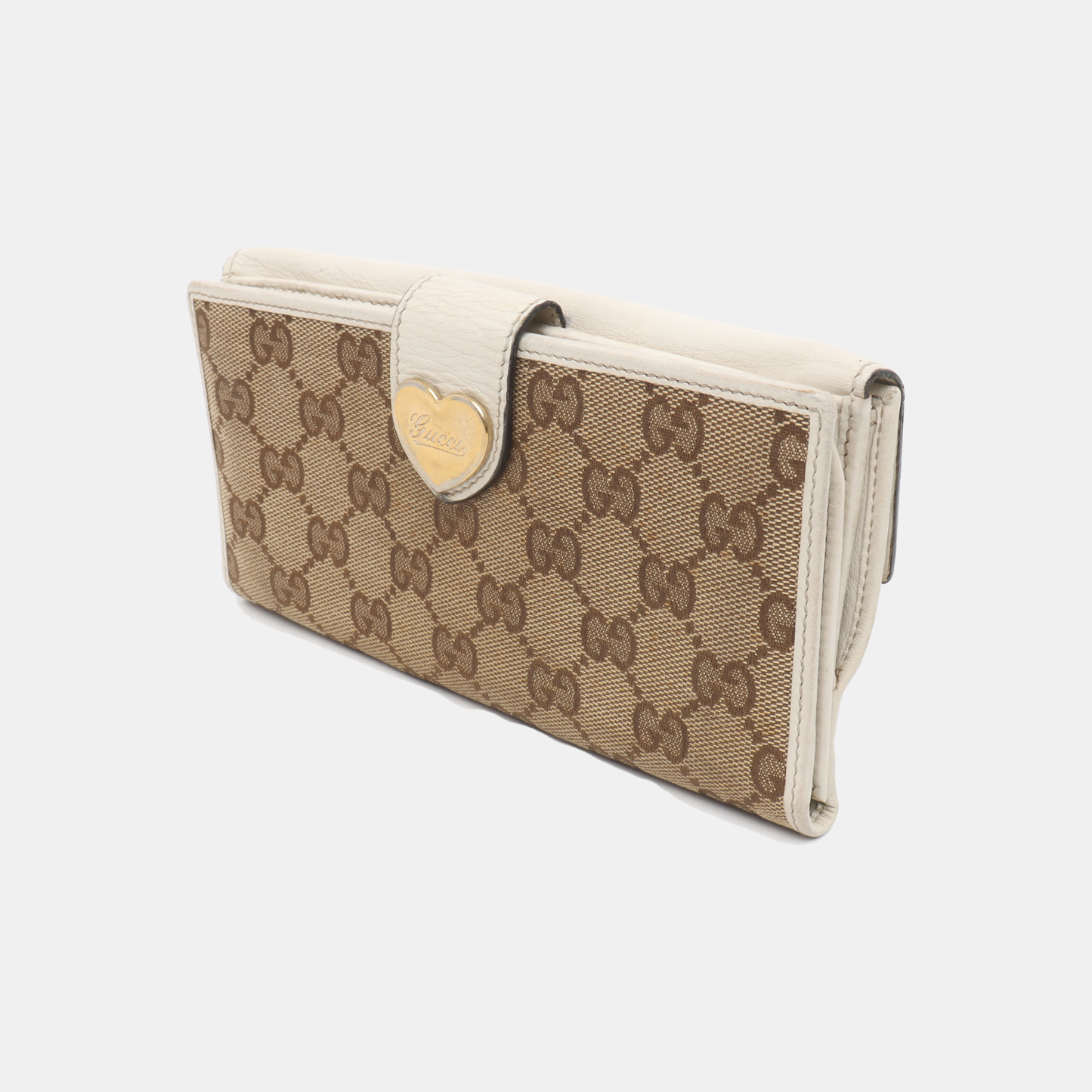 GUCCI Lovely Khaki Canvas Monogrammed Coin Purse Golden hardware-(SKU)-928591685
