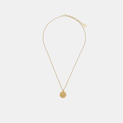 DIOR Insignia Golden Alloy Necklace Length44cm-(SKU)-939131029