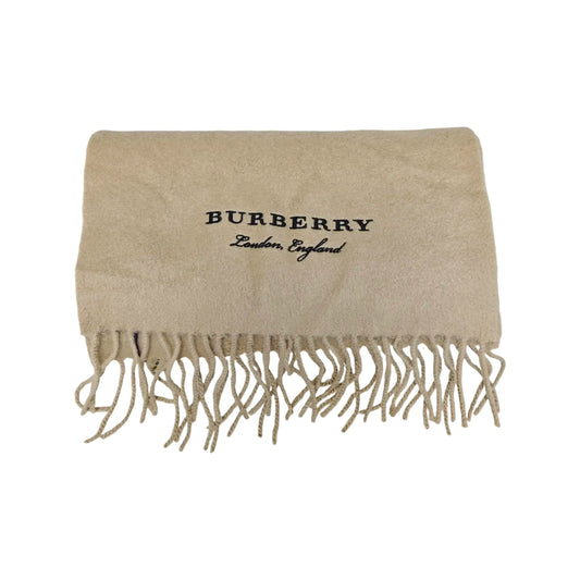 BURBERRY Khaki Cashmere Scarf-(SKU)-947611995