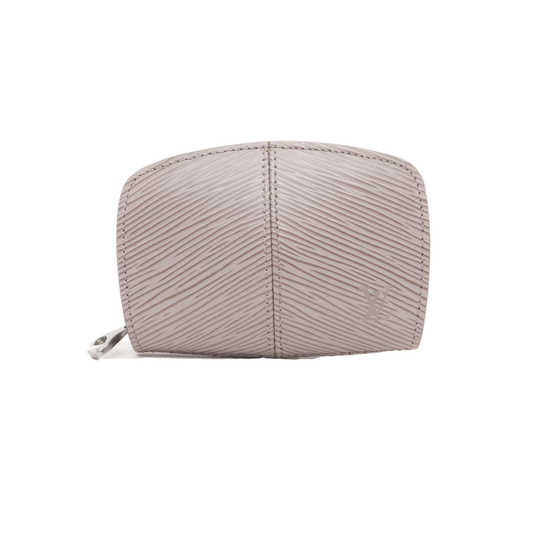 LOUIS VUITTON DEMI LUNE 浅紫色EPI牛皮水波纹Key包 Silver Hardware Vintage model-(SKU)-939006721
