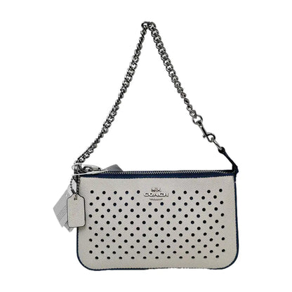 COACH NOLITA White Leather Carriage Cutout Tote Bag Silver Hardware-(SKU)-942280328