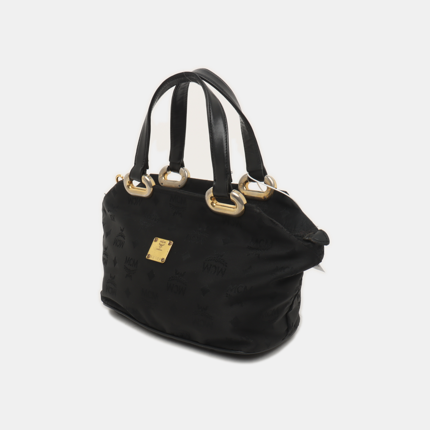 MCM Black fabric handbag Golden hardware-(SKU)-935409041